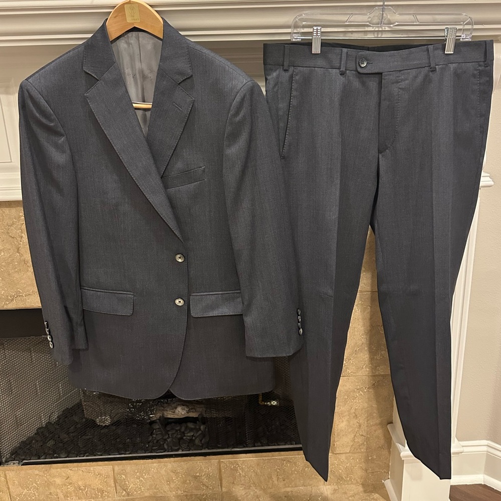 Scabal Soho Gray Suit (Tailored - see measurements)
